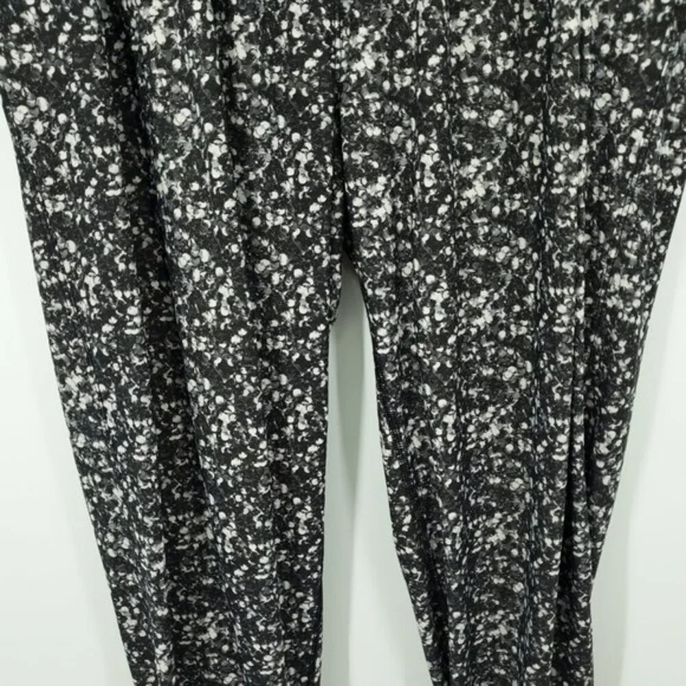 Lululemon Jet Crop XL/XXL Shimmy Shimmer Black White
